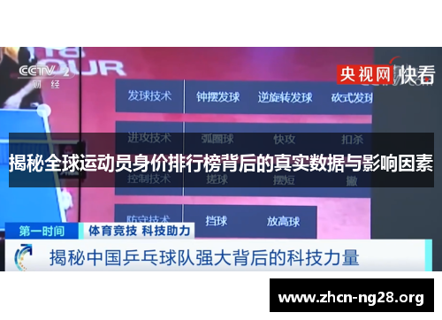 揭秘全球运动员身价排行榜背后的真实数据与影响因素