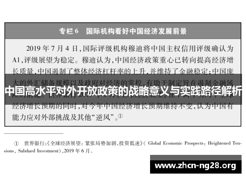 中国高水平对外开放政策的战略意义与实践路径解析 中国高水平对外开放政策的战略意义与实践路径解析